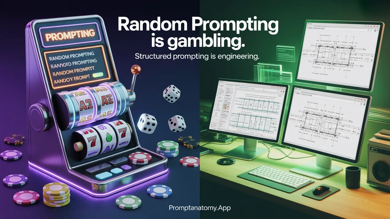 Random prompting is gambling; structured prompting is engineering